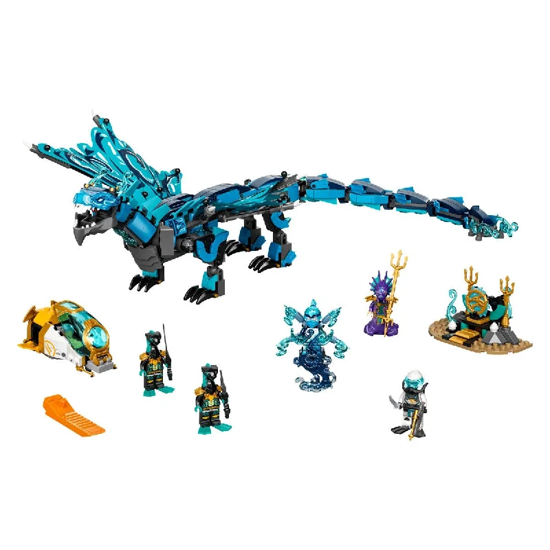 Sustainable Wooden Building Blocks in Geometric Shapes for Advanced ConstructionLEGO Ninjago Water Dragon - 71754