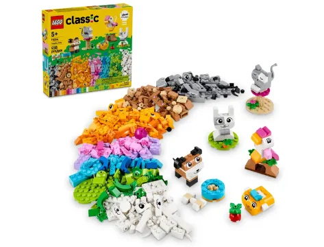 High - Grade Solid Wooden Building Blocks with a Puzzle - Solving FeatureCreative Pets