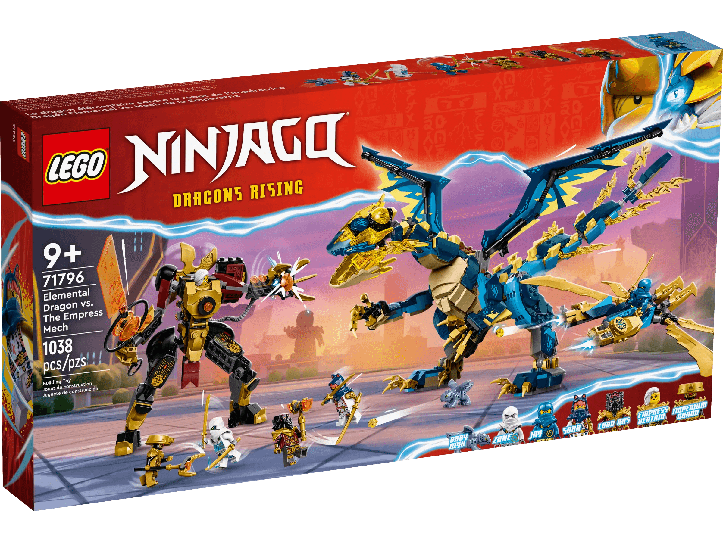 Hand - Painted Wooden Building Blocks in a Farmyard Animal DesignLEGO 71796 Ninjago Elemental Dragon vs. The Empress Mech