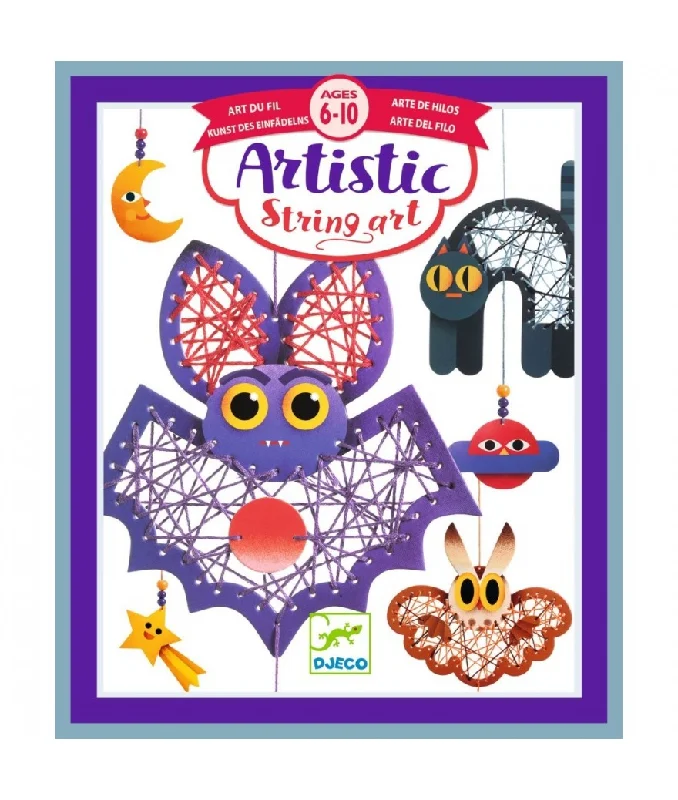 STEM - Focused Stapelstein Toy Robotics Kits for Middle - School StudentsDjeco artistic string art night time