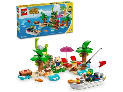 Solid Wood Building Blocks with Glow - in - the - Dark Elements for Nighttime FunKapp'n's Island Boat Tour