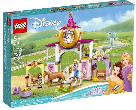 Hand - Made Wooden Building Blocks with a Transportation - Themed CollectionLEGO Belle and Rapunzel's Royal Stables