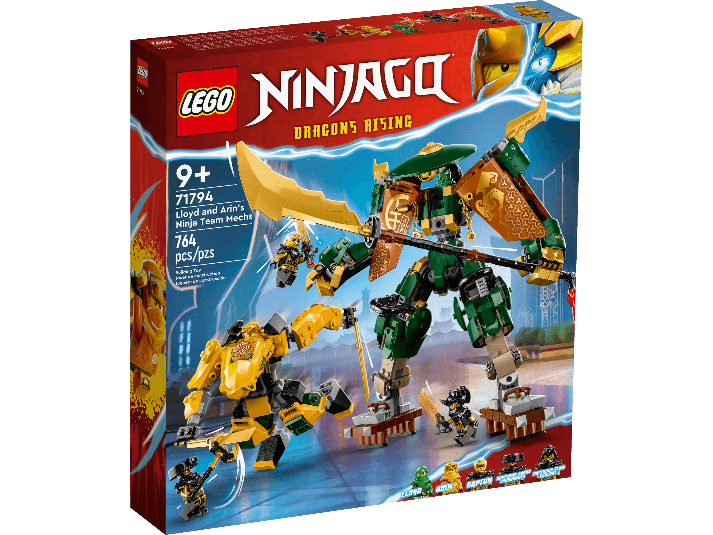 Hand - Sanded Interlocking Wooden Building Blocks for Easy Assembly and DisassemblyLEGO 71794 Ninjago Lloyd and Arin's Ninja Team Mechs