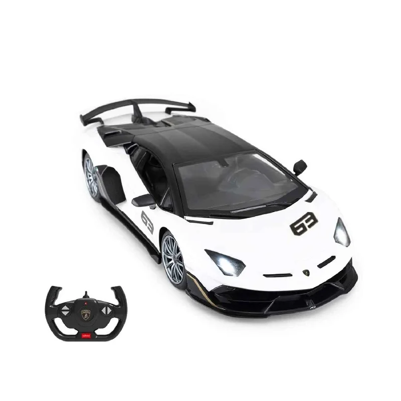 Kids' Plastic Pedal - Powered Tricycle with a Storage Basket and Safety FeaturesToy Model Sport Car 1:14 Scale with Remote Control Lamborghini Aventador SVJ | White