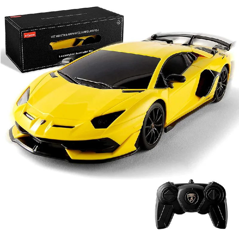 Battery - Operated Ride - On Tractor for Toddlers with Farmer - Themed Accessories1:24 RC Lamborghini Aventador SVJ | Yellow