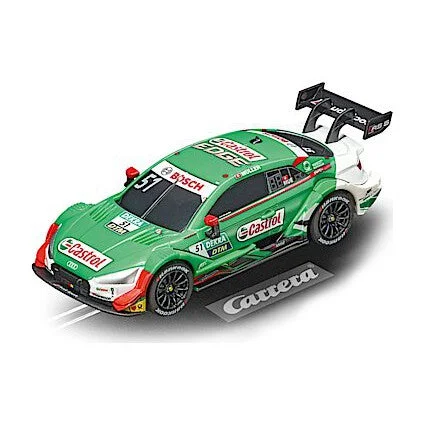 N - Scale Model Train Layout with a City - Themed Background and Animated Figures143 Audi RS 5 DTM   N. Muller No.51