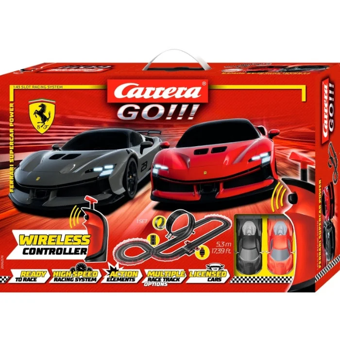 Kids' Plastic Pedal - Powered Tricycle with a Storage Basket and Safety Features1/43 Ferrari Supercar Power (Wireless) GO!!! Slot Car Sets