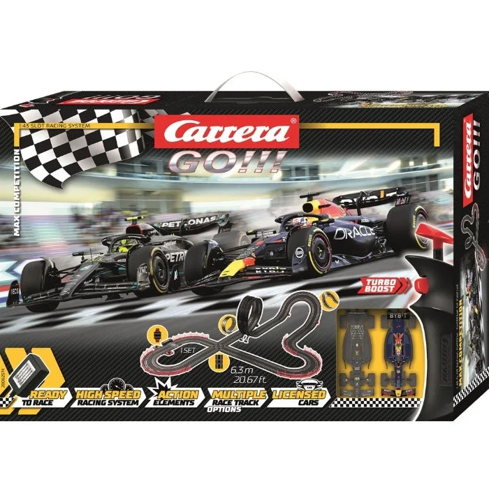 Battery - Powered Miniature Train for Indoor Home Layouts with Sound Effects1/43 Max Competition F-1 Mercedes AMG & Red Bull - GO!!! Slot Car Sets