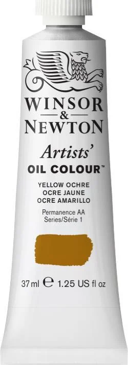 High - Quality Wooden Paintbrushes Set for Professional Artists' Oil PaintingAOC 37ml Yellow Ochre