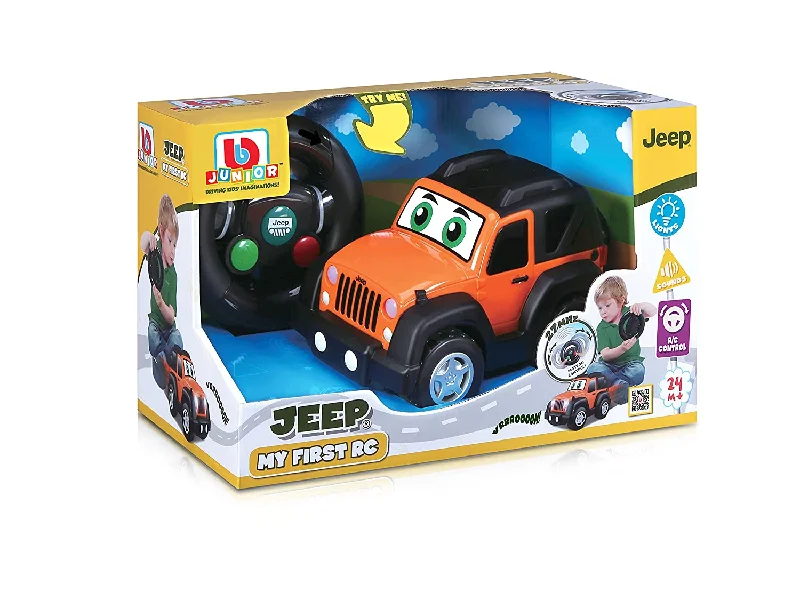 Battery - Operated Toddler Ride - On Electric Car in Pink with Music and LightsBb Junior - Jeep My First RC Jeep Wrangler