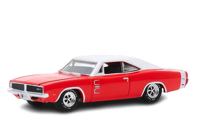 Model Kit of a 1957 Ford Thunderbird for Hobbyists to Assemble and CustomizeBburago Die Cast 1969 Dodge Charger RT Car Asst 1:64 Scale - Red