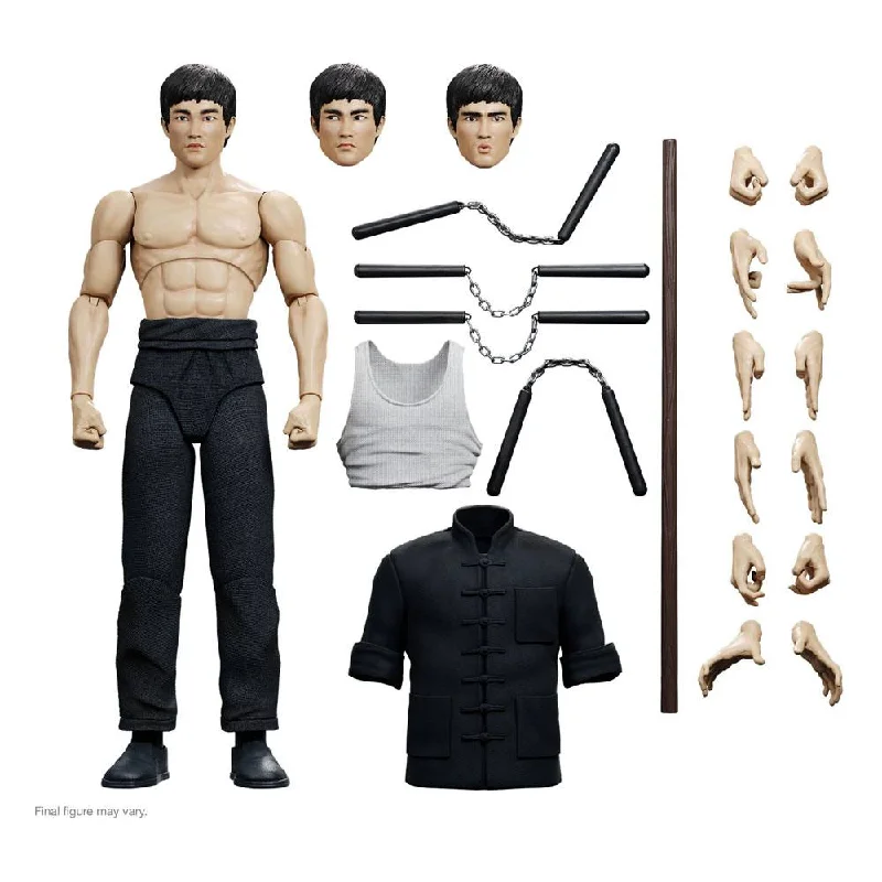 Stranger Things Eleven Action Figure with Psychic - Energy Effect and Demogorgon TargetBruce Lee Ultimates Action Figure Bruce The Warrior 18 cm