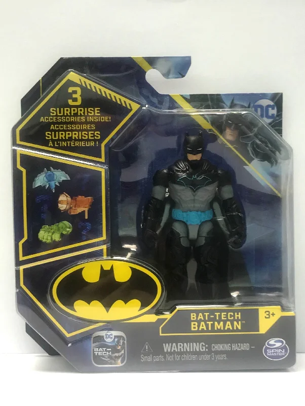 Sonic the Hedgehog Action Figure with Super - Speed Base and Ring CollectiblesDC Batman Series 2 Batman Basic 10cm Figure Bat-Tech Batman Black & Grey Suit With Light Blue Belt