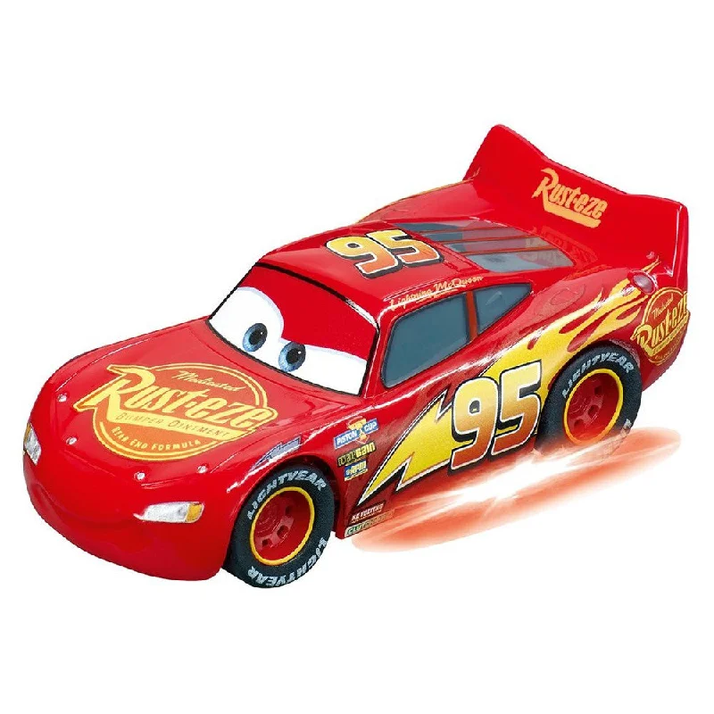 Slot Car Racing Set featuring Formula 1 Cars and a Multilane TrackDisney Pixar Cars  Lightning McQueen  Neon Nights