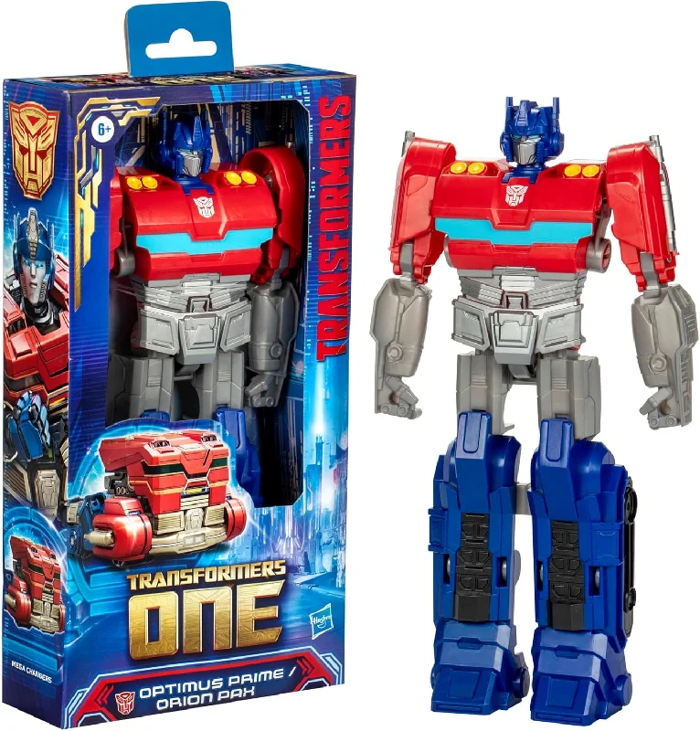 DC Comics Batman Action Figure in Classic Batsuit with Detachable Utility BeltF8612 TRANSFORMERS ONE MV8 MEGA CHANGER OPTIMUS PRIME / ORION PAX