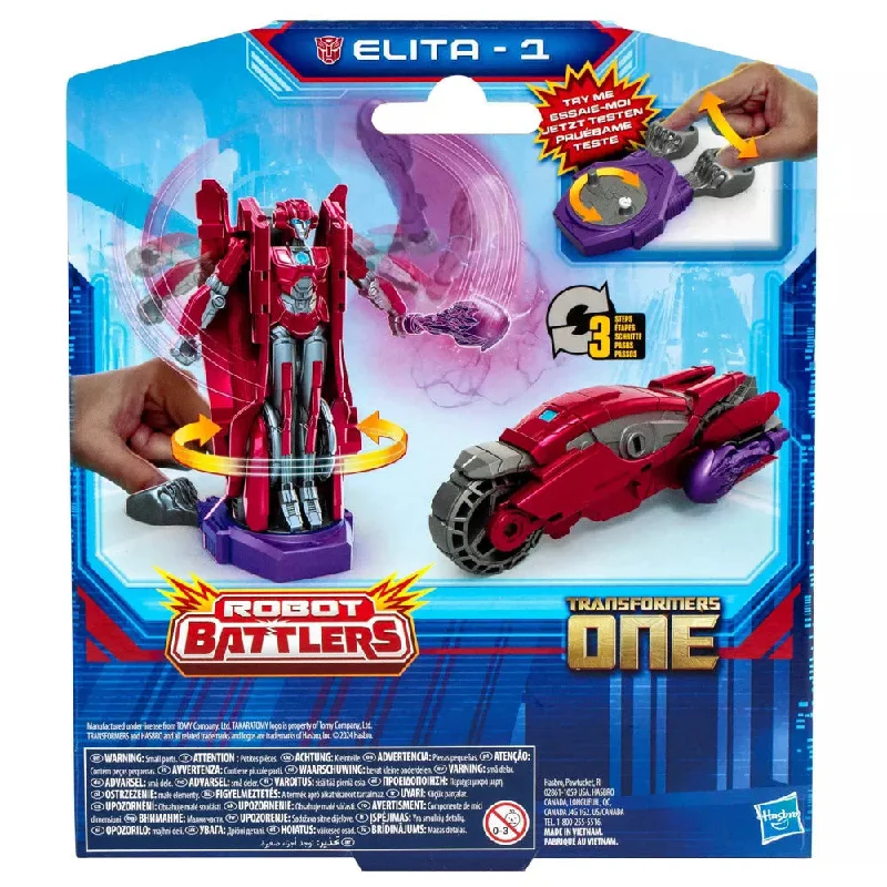 Minecraft Steve Action Figure with Crafting Table and PickaxeF9203 TRANSFORMERS ONE MV8 ROBOT BATTLERS ELITA-1