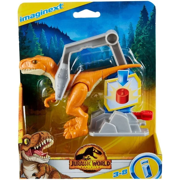 Hello Kitty Action Figure with Bow - Adorned Outfit and Miniature Sanrio ItemsFisher-Price Imaginext Jurassic World Dominion Basic Dinosaur Atrociraptor 'Tiger'