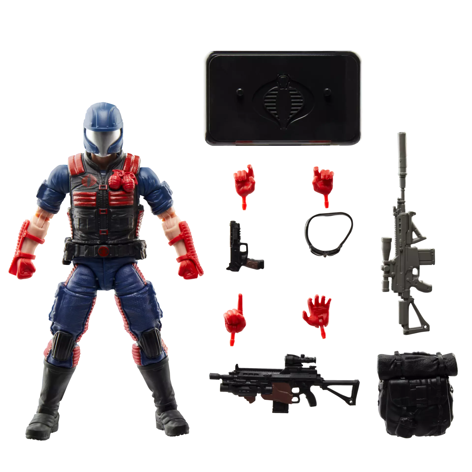 Minecraft Steve Action Figure with Crafting Table and PickaxeG.I. Joe Classified Series Retro Cardback Cobra Viper 6" Inch Action Figure - Hasbro *IMPORT STOCK*