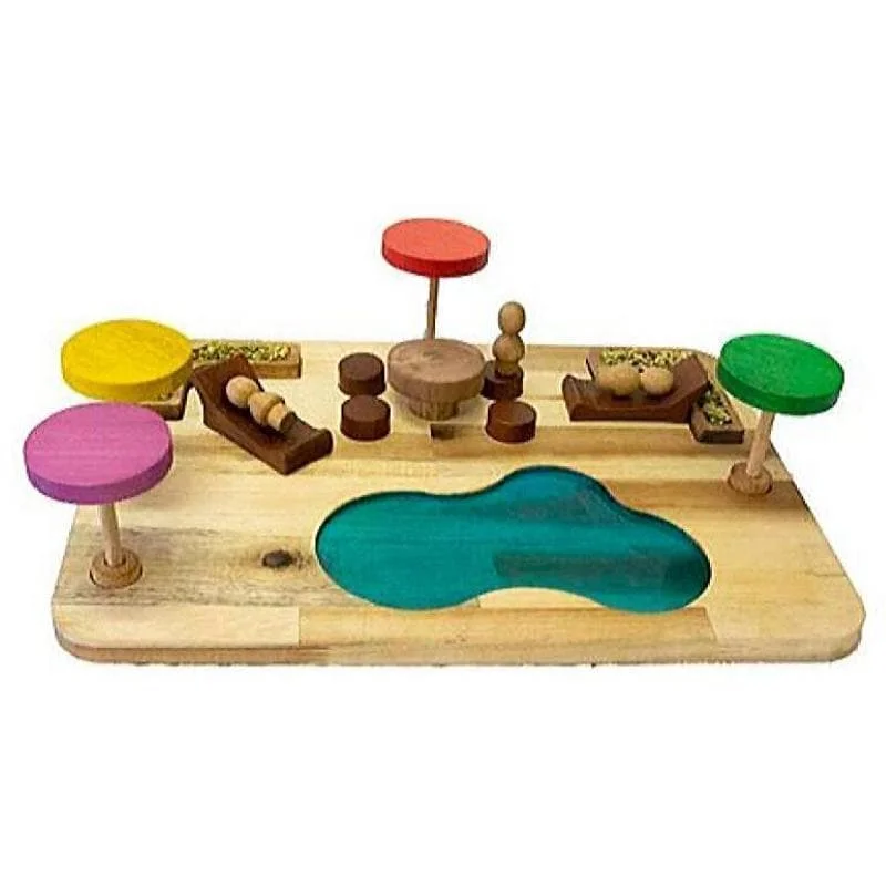 Traditional Wooden Yo - Yo with String and a Smooth Spinning Axle for Retro FunGnomes Resort Imaginative Play Set