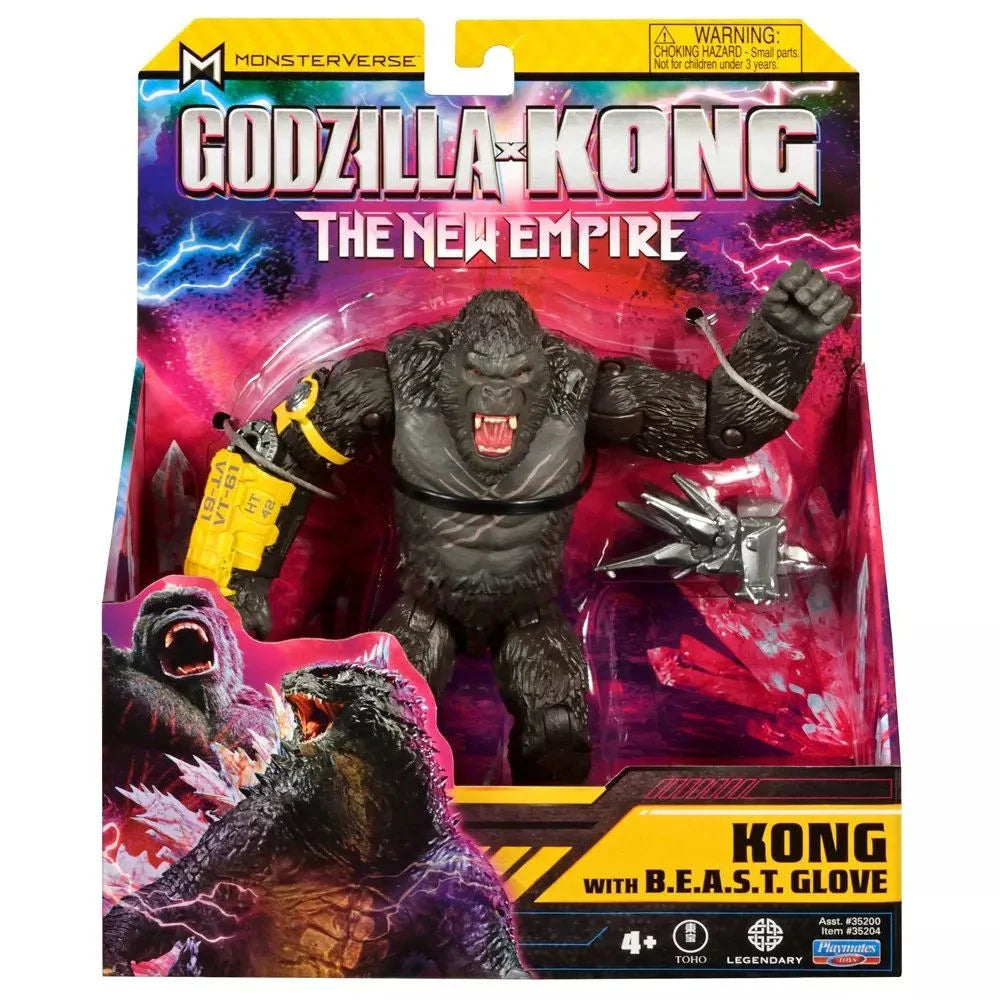 Stranger Things Eleven Action Figure with Psychic - Energy Effect and Demogorgon TargetGODZILLA X KONG THE NEW EMPIRE 6'' BAGIC FIGURE Kong With B.E.A.S.T Glove