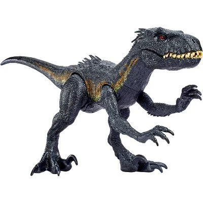 Transformers Optimus Prime Action Figure with Convertible Vehicle Mode and Battle AxeJurassic World Super Colossal Indoraptor Action Figure