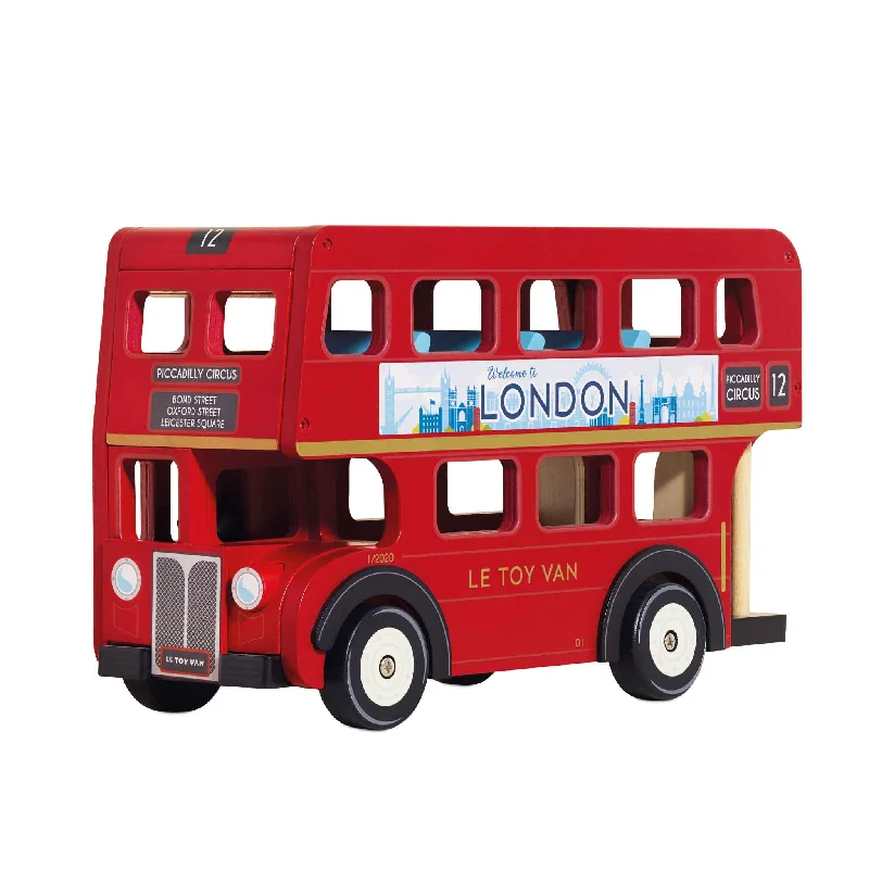 Battery - Operated Ride - On Tractor for Toddlers with Farmer - Themed AccessoriesLondon Wooden Bus