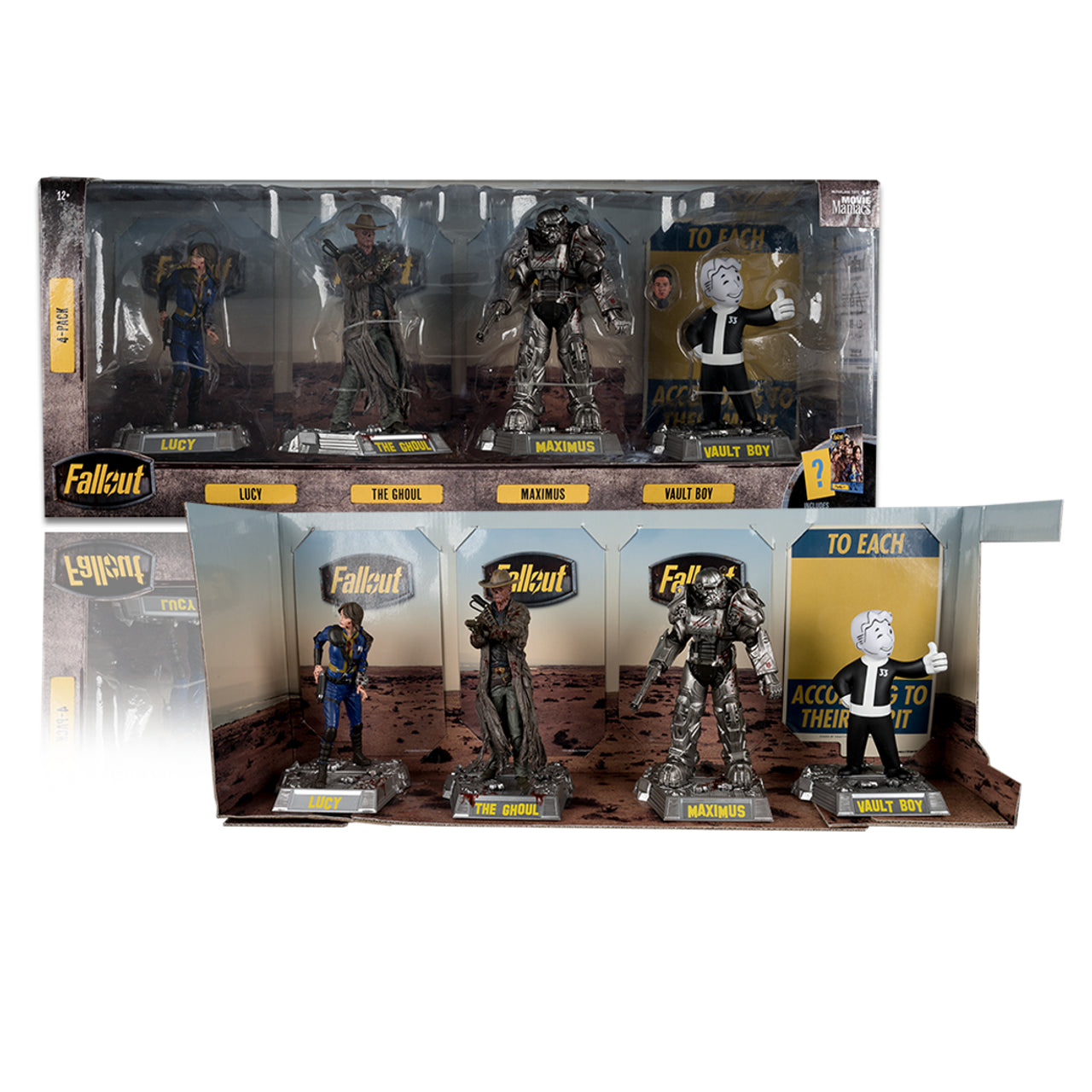 Transformers Optimus Prime Action Figure with Convertible Vehicle Mode and Battle AxeLucy / Maximus / The Ghoul / Vault Boy (Fallout) 4-Pack 6" Posed Figures - McFarlane Toys