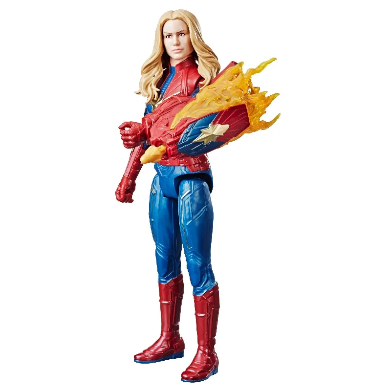 Jurassic World Tyrannosaurus Rex Action Figure with Moving Jaws and Realistic TextureMarvel Avengers: Endgame Titan Hero Power FX Captain Marvel