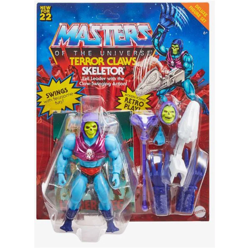 Barbie Fashionista Action Figure with Trendy Streetwear and AccessoriesMasters Of The Universe Terror Claws Skeletor Action Figure