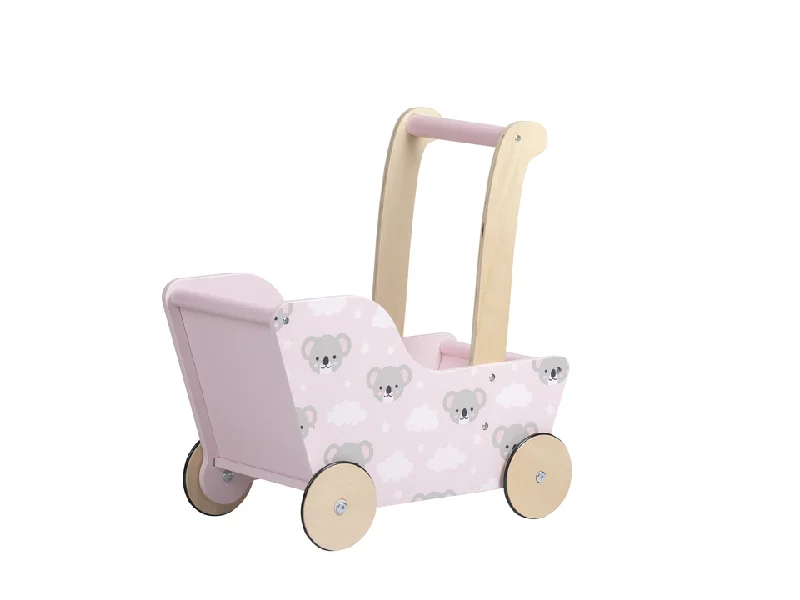 Traditional Wooden Domino Set with Engraved Numbers for Family Game NightsModern Dolls Stroller (Pram) Pink koala bear