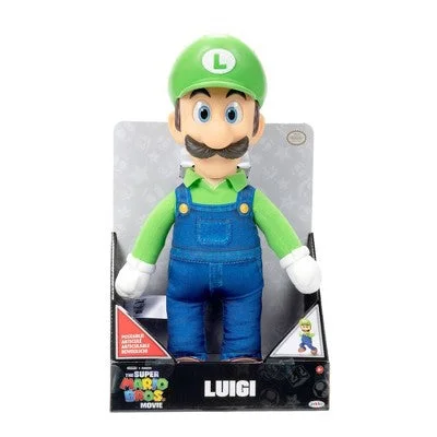 Marvel Avengers Iron Man Action Figure with Light - up Repulsors and Sound EffectsNew - Nintendo The Super Mario Bros. Movie Luigi Poseable Plush