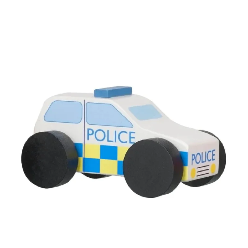 Collectible Train Set with a Steam Locomotive, Passenger Cars, and Track AccessoriesOrange Tree Toys - Police Car Wooden Toy