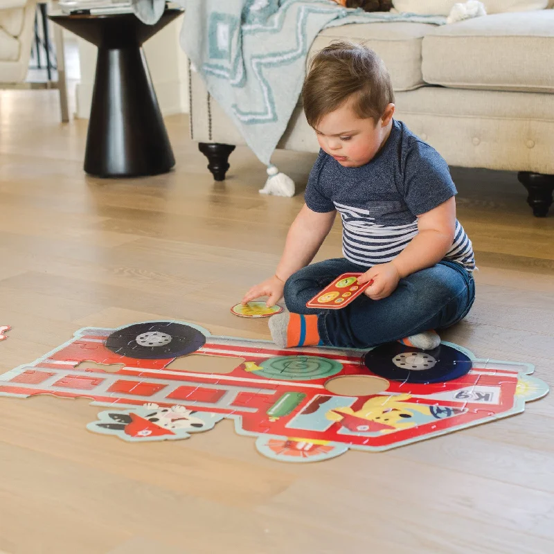 Slot Car Racing Set featuring Formula 1 Cars and a Multilane TrackPeaceable Kingdom - Shiny Fire Truck Pups Floor Puzzle