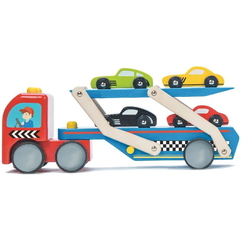 Battery - Operated Ride - On Tractor for Toddlers with Farmer - Themed AccessoriesRace Car Transporter Set