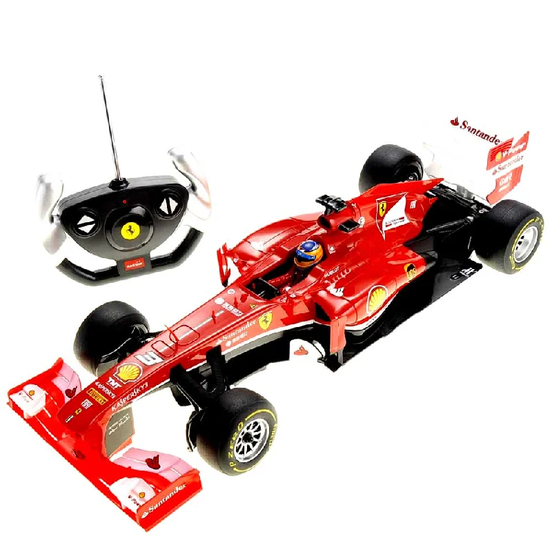 N - Scale Model Train Layout with a City - Themed Background and Animated FiguresToy model RC Sport Car Formula One F1 Ferrari F138 Scale 1:12 | Red