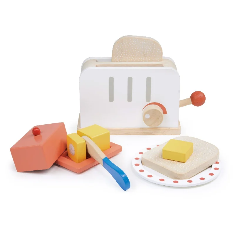 Handmade Wooden ABC Puzzle with Raised Letters for Tactile Learning ExperienceRise & Shine Toaster Set