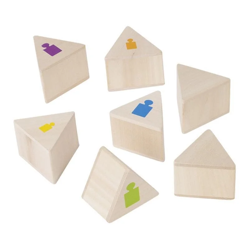 Eco - Friendly Wooden Building Blocks Set with Magnetic Connectors for Creative ConstructionSensory Weighted Blocks