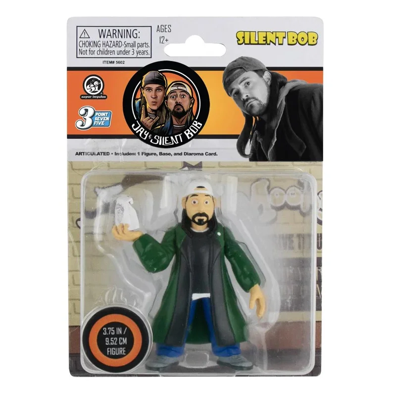 G.I. Joe Snake Eyes Action Figure with Stealth Suit and Ninja WeaponsSuper Impulse Jay And Silent Bob Silent Bob 3.75 Inch Action Figure