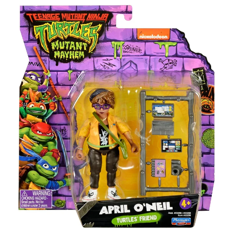 Sonic the Hedgehog Action Figure with Super - Speed Base and Ring CollectiblesTeenage Mutant Teenage Turtles: Mutant Mayhem April O'Neil Figure