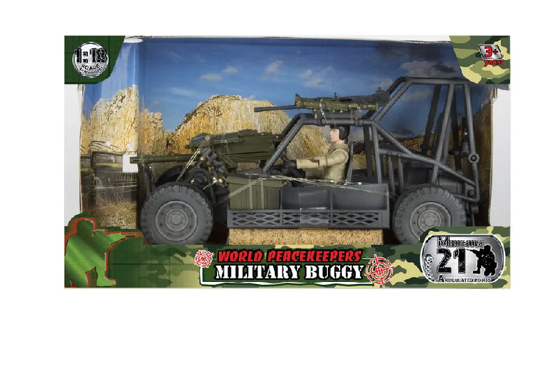 Stranger Things Eleven Action Figure with Psychic - Energy Effect and Demogorgon TargetWorld Peacekeepers 1:18 Military Buggy