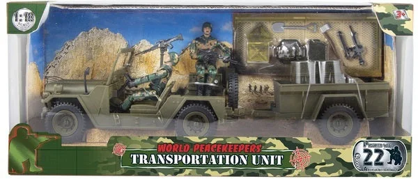 DC Comics Batman Action Figure in Classic Batsuit with Detachable Utility BeltWorld Peacekeepers Transportation Unit