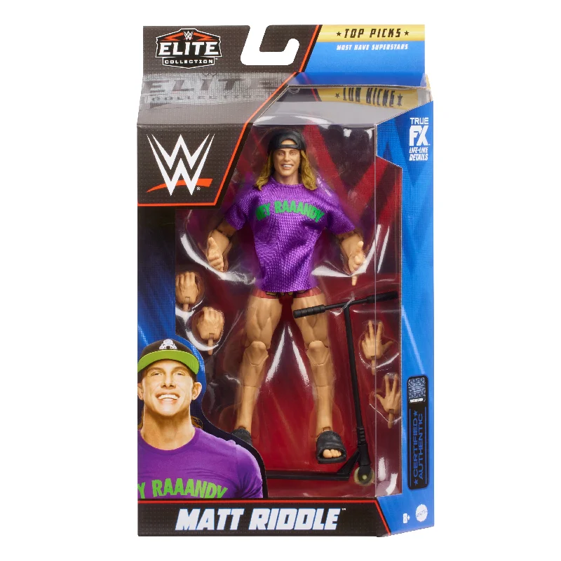 G.I. Joe Snake Eyes Action Figure with Stealth Suit and Ninja WeaponsWWE Top Picks Elite Collection Figure Matt Riddle