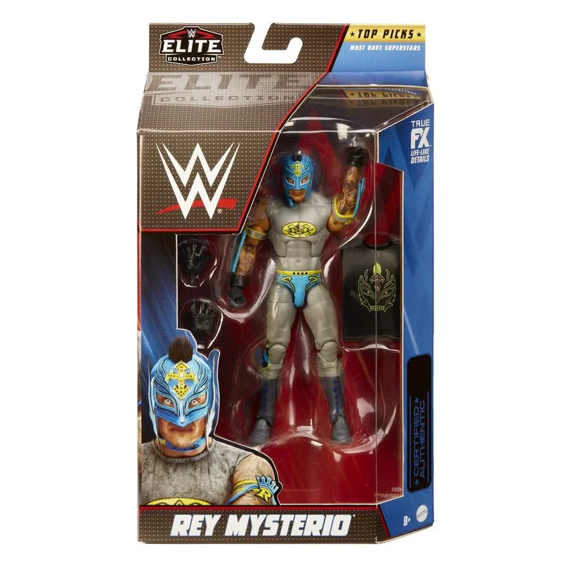 Stranger Things Eleven Action Figure with Psychic - Energy Effect and Demogorgon TargetWWE Top Picks Elite Collection Figure Rey Mysterio