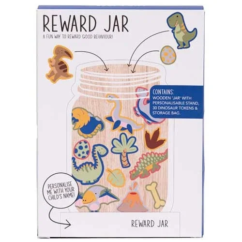 Sustainable Wooden Educational Toys with a Storytelling and Role - Playing SetDinosaur Reward Jar