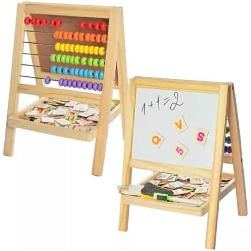 Hand - Made Wooden Educational Toys with a Space - Exploration SimulationEducational Wooden blackboard Abaco Magnetic Pizzaron