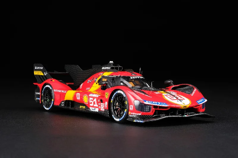 Hand - Carved Solid Wood Ship Models Toys for Maritime EnthusiastsFerrari 499P - 24 Hours of Le Mans Winner 2023