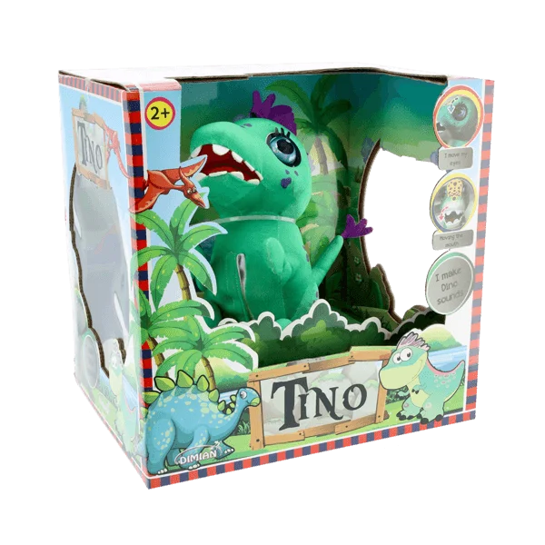 Natural Wood Early Learning Educational Toys for Toddlers' Cognitive DevelopmentInteractive Tino Dino WITH THREE FAIRY TALES IN ENGLISH VERSION