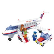 Eco - Friendly Wooden Educational Toys with a Gardening and Plant - Growing KitJET PLANE WITH ACCESSORIES - 252 PIECES