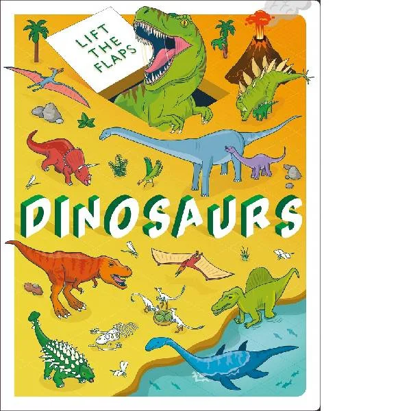 Hand - Painted Wooden Educational Toys in a Historical and Cultural ThemeLift The Flap Dinosaurs book