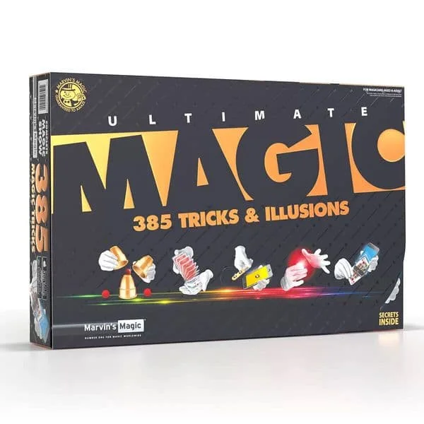 Natural Wood Educational Toys with a Construction and Engineering Play SetMarvins Magic Ultimate Magic 385 Tricks & Illusions Set